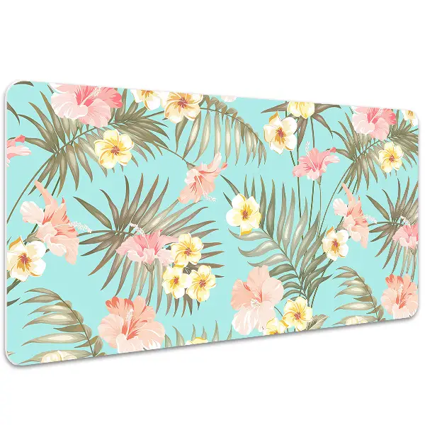Büro-Schreibtischmatte Pastellblumen