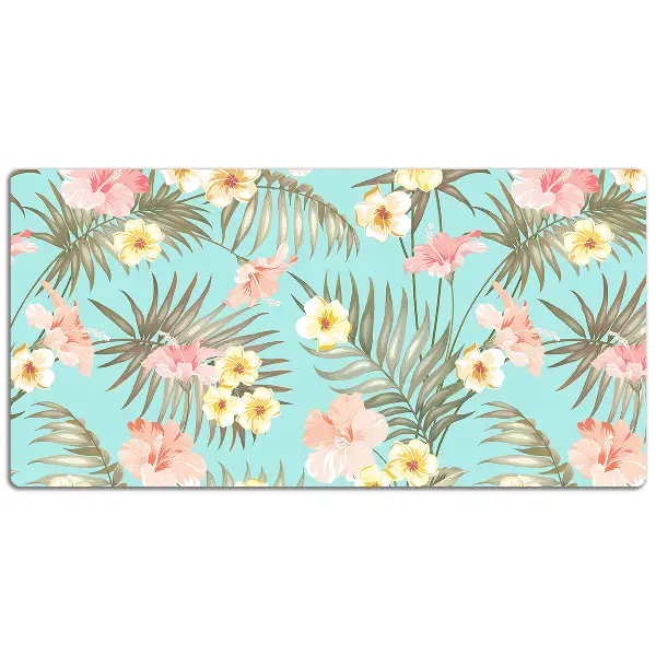 Büro-Schreibtischmatte Pastellblumen