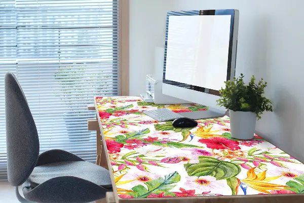Büro-Schreibtischmatte Exotischer Hibiskus