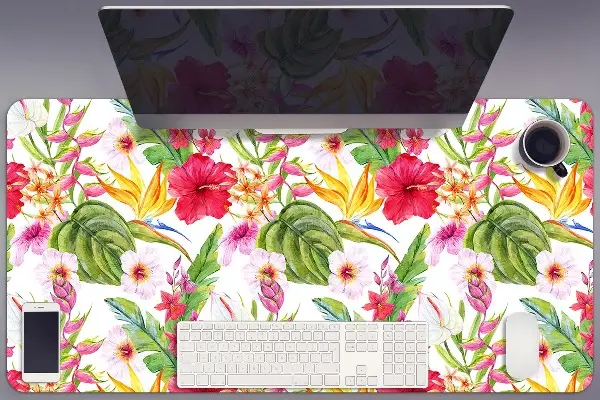Büro-Schreibtischmatte Exotischer Hibiskus