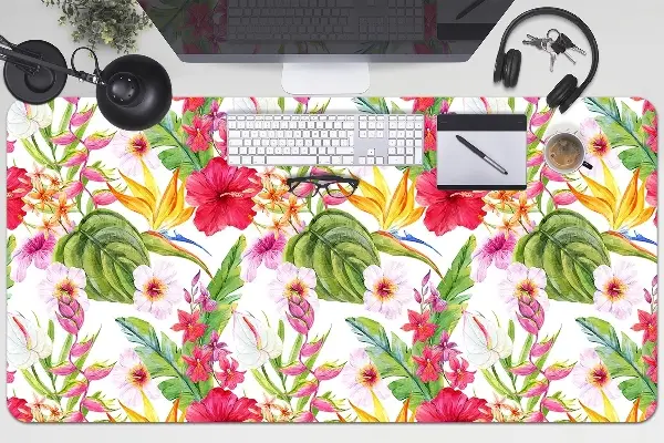 Büro-Schreibtischmatte Exotischer Hibiskus
