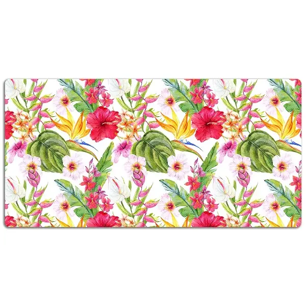 Büro-Schreibtischmatte Exotischer Hibiskus