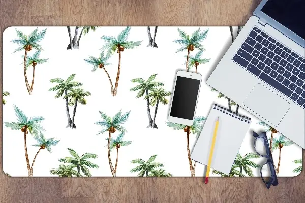 Schreibtischunterlage Palmmuster