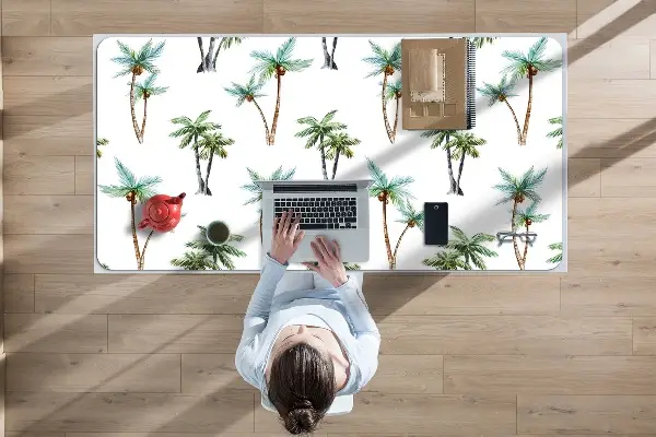 Schreibtischunterlage Palmmuster