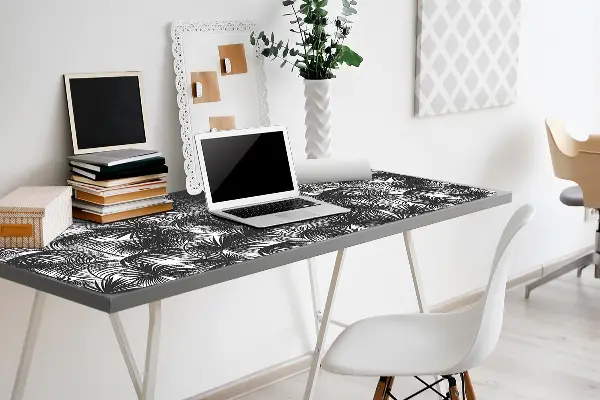PVC Schreibtischmatte Schwarze Palme