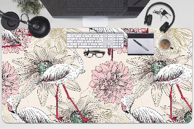 PVC Schreibtischmatte Rosa Flamingo