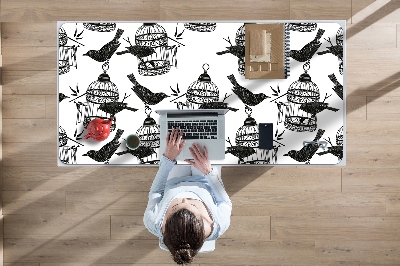 Schreibtisch Unterlegmatte Vogelkäfige