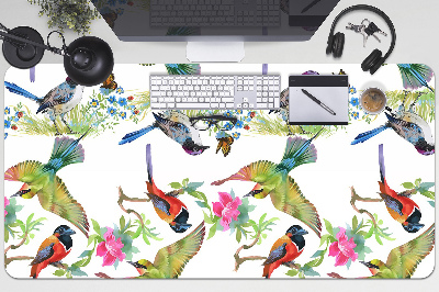 Schreibtischunterlage Bunte Vögel