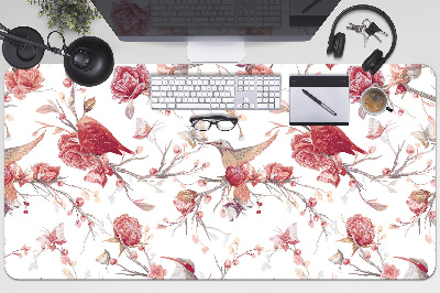 PVC Schreibtischmatte Rote Vögel