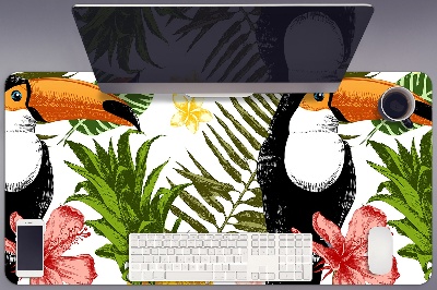 Büro-Schreibtischmatte Tukan und Ananas