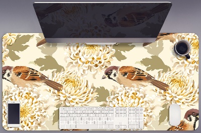 Schreibtischunterlage Goldene Vögel