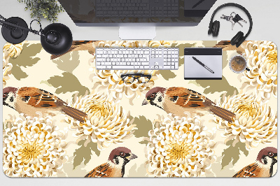 Schreibtischunterlage Goldene Vögel