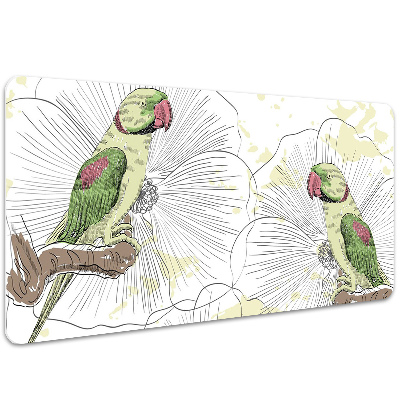 Schreibtischunterlage Grüne Papageien