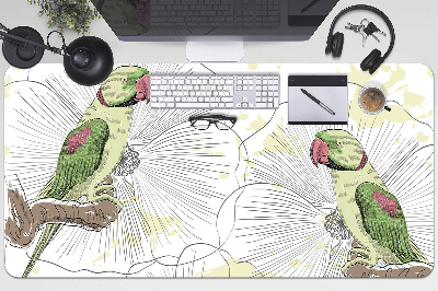 Schreibtischunterlage Grüne Papageien