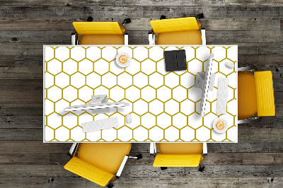 PVC Schreibtischmatte Bienenwabe