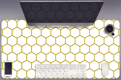PVC Schreibtischmatte Bienenwabe