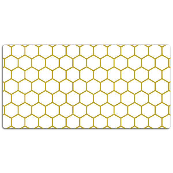 PVC Schreibtischmatte Bienenwabe