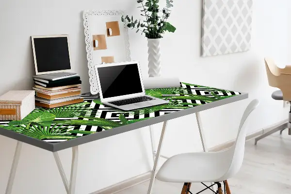 Büro-Schreibtischmatte Geometrische Blätter