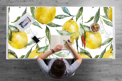 Büro-Schreibtischmatte Lackierte Zitronen