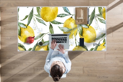 Büro-Schreibtischmatte Lackierte Zitronen