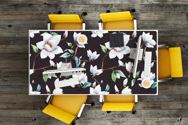 Schreibtischunterlage Lackierte Blumen