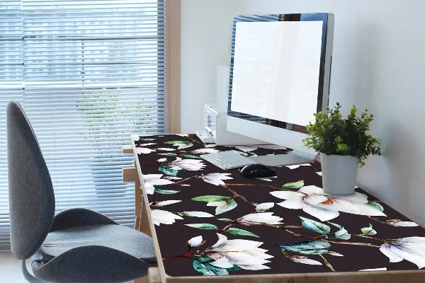 Schreibtischunterlage Lackierte Blumen