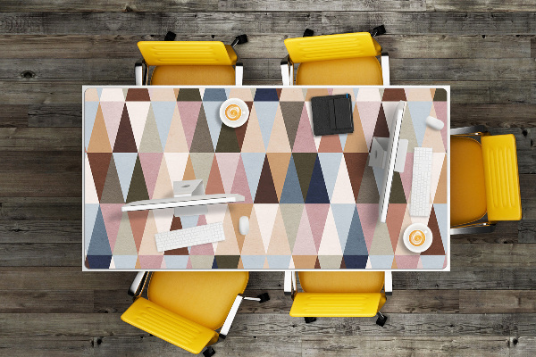 PVC Schreibtischmatte Retro Wandbild