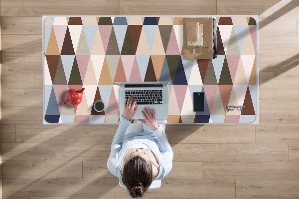 PVC Schreibtischmatte Retro Wandbild