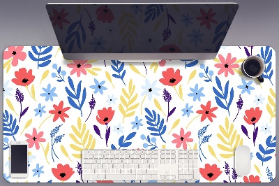Schreibtisch Unterlegmatte Farbenfrohe Blumen