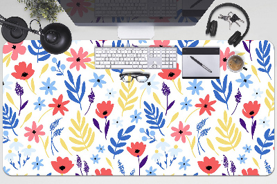 Schreibtisch Unterlegmatte Farbenfrohe Blumen