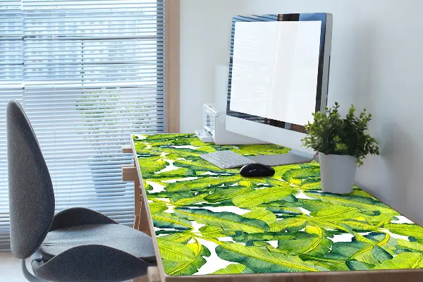 Büro-Schreibtischmatte Aquarellblätter