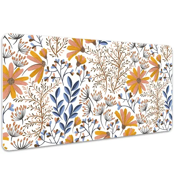 Schreibtisch Unterlegmatte Lackierte Blumen
