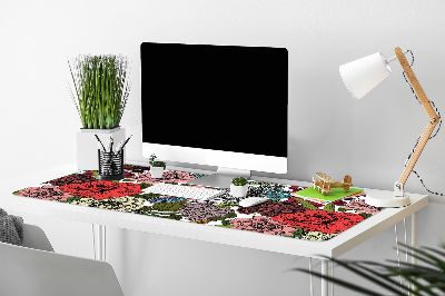 PVC Schreibtischmatte Herbstblumen