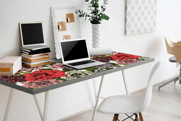 PVC Schreibtischmatte Herbstblumen
