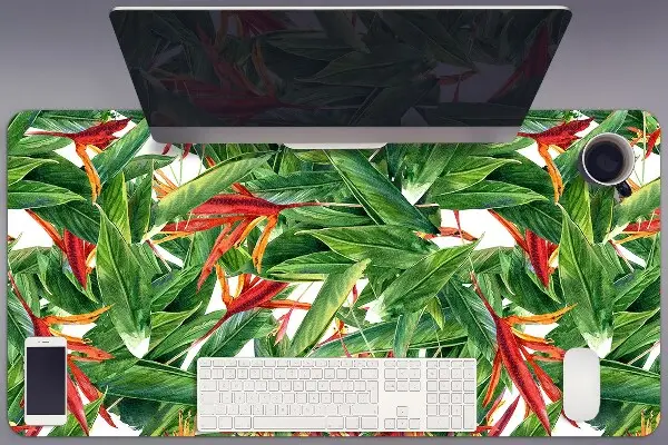 Schreibtischunterlage Exotische Blumen