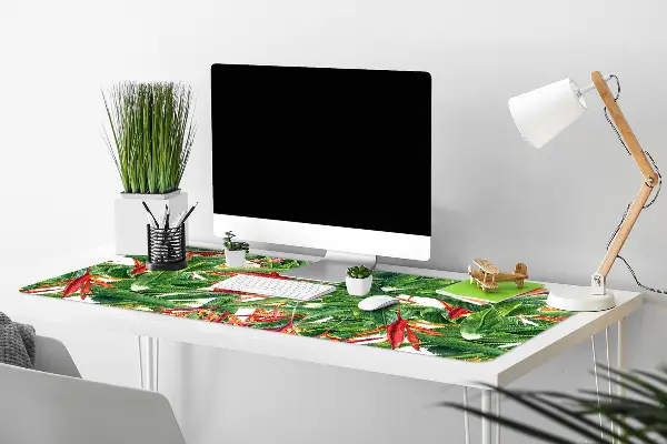 Schreibtischunterlage Exotische Blumen