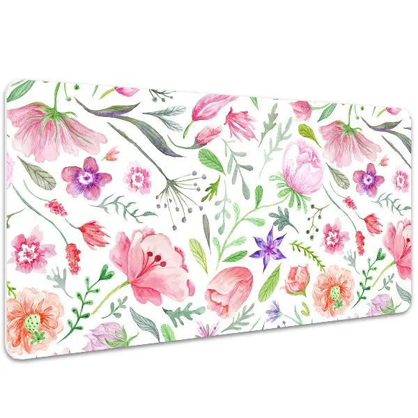 Schreibtischunterlage Lackierte Blumen