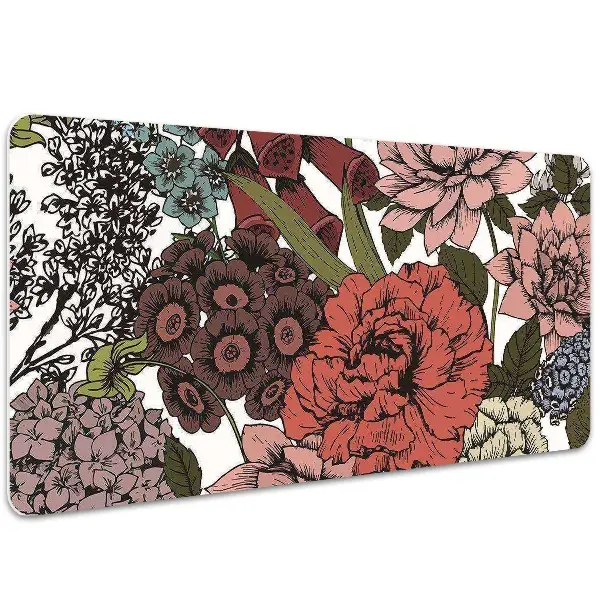 Büro-Schreibtischmatte Herbstblumen
