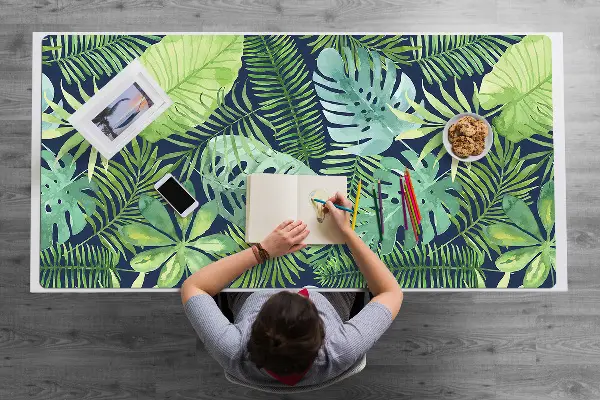 Büro-Schreibtischmatte Exotische Blätter