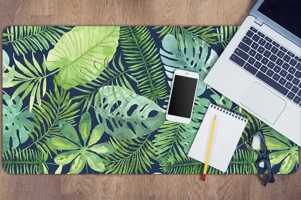 Büro-Schreibtischmatte Exotische Blätter
