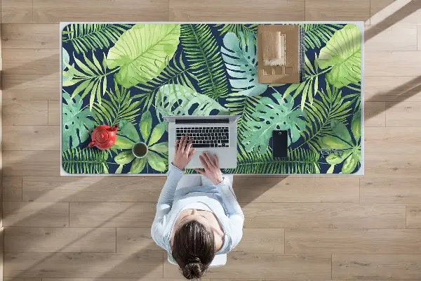 Büro-Schreibtischmatte Exotische Blätter