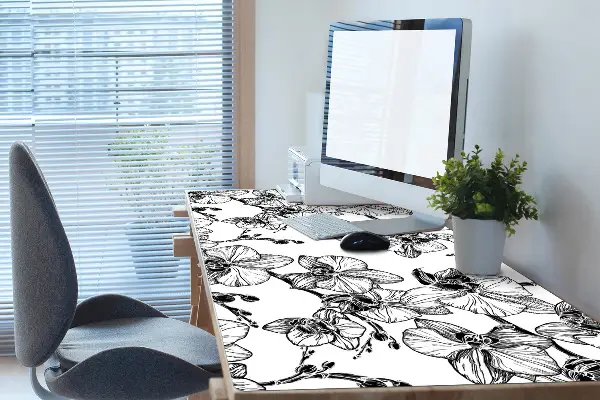 Schreibtisch Unterlegmatte Orchideen