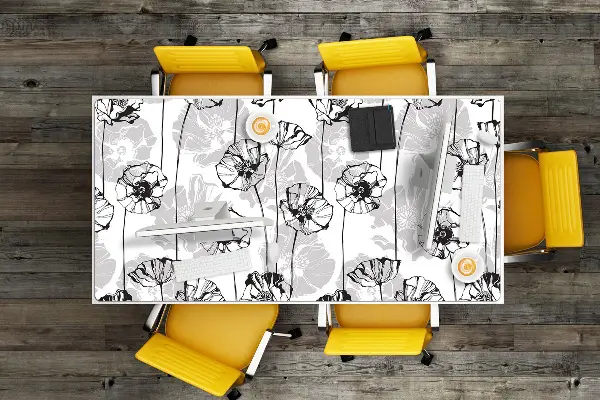 PVC Schreibtischmatte Glamour Flowers.