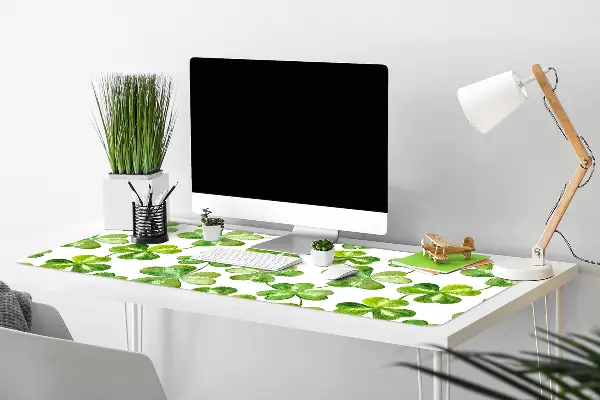 Büro-Schreibtischmatte Kleeblatt