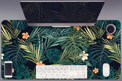 PVC Schreibtischmatte Blumen und Blätter