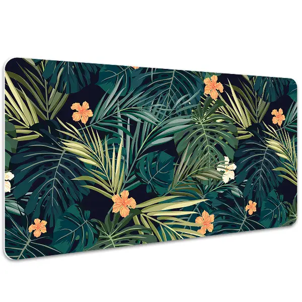 PVC Schreibtischmatte Blumen und Blätter