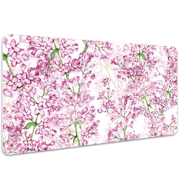 Schreibtisch Unterlegmatte Lila Blumen