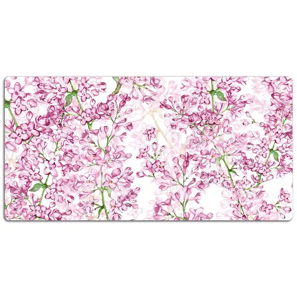 Schreibtisch Unterlegmatte Lila Blumen