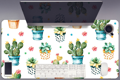 Büro-Schreibtischmatte Lackierter Kaktus