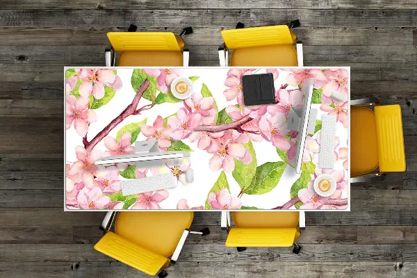 Schreibtisch Unterlegmatte Kirschblüten
